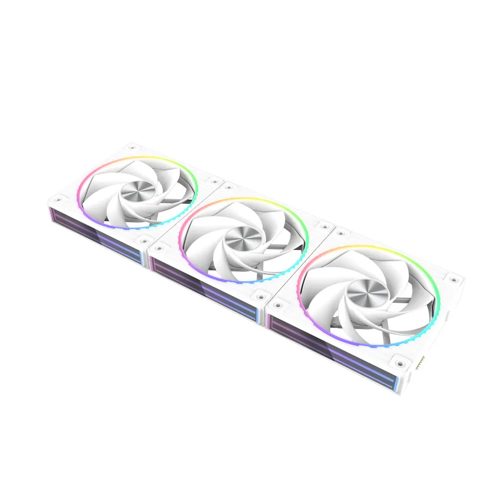 ქეისის ვენტილატორი Zalman Case Fan ZM-DF120R ARGB, 120mm, 800-2300rpm, 4pin, PWM, 3pin+5VARGB, 34,5dBa, POGO pin, Magnetic, Reversed, white