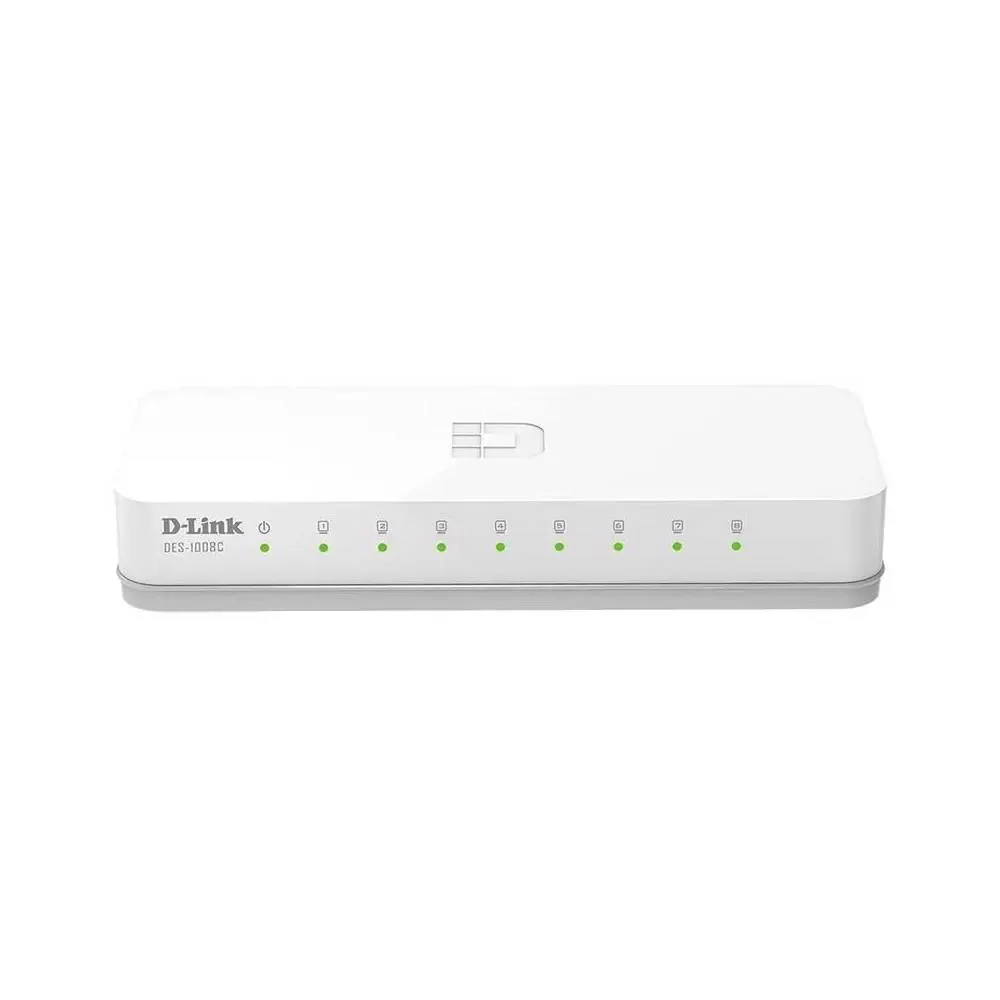 D-Link DES-1008C Unmanaged Switch 8x100Base-TX, plastic case