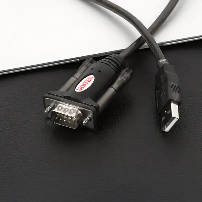 Y-105, UNITEK, USB Adapter, 1.5M, USB to RS232 Serial Adapter , Black.