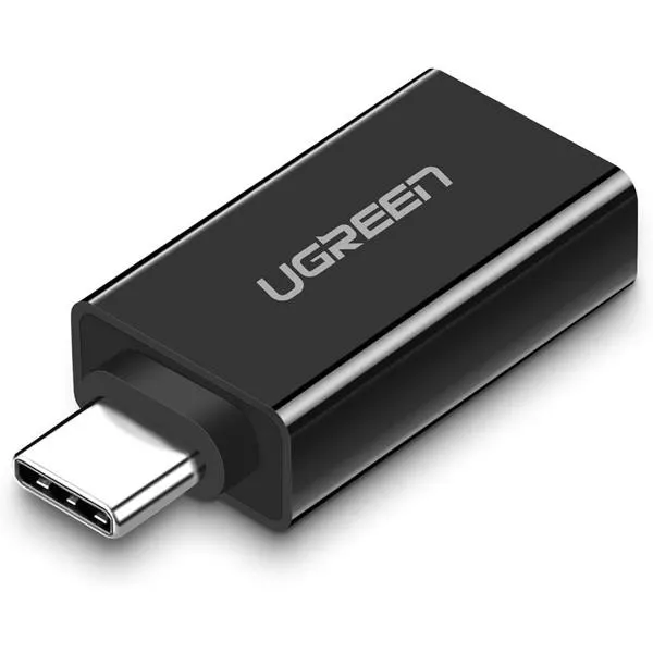 Type-C ადაპტერი US173, UGREEN, Adapter, Type-C 3.1 Male To USB 3.0 female Adapter, Black.