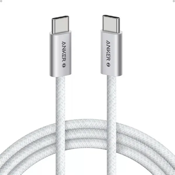 Type-C კაბელი Anker Zolo USB-C to USB-C 1m White 240W