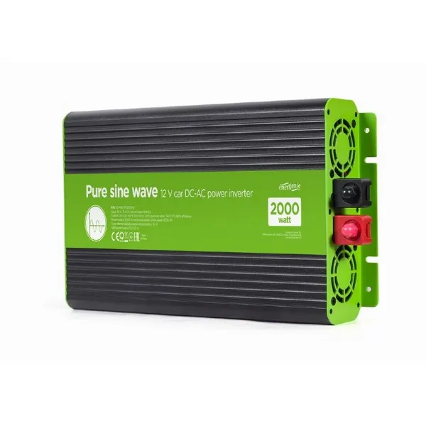 DC-AC ინვერტორი Gembird Car power inverter 12V/2000W