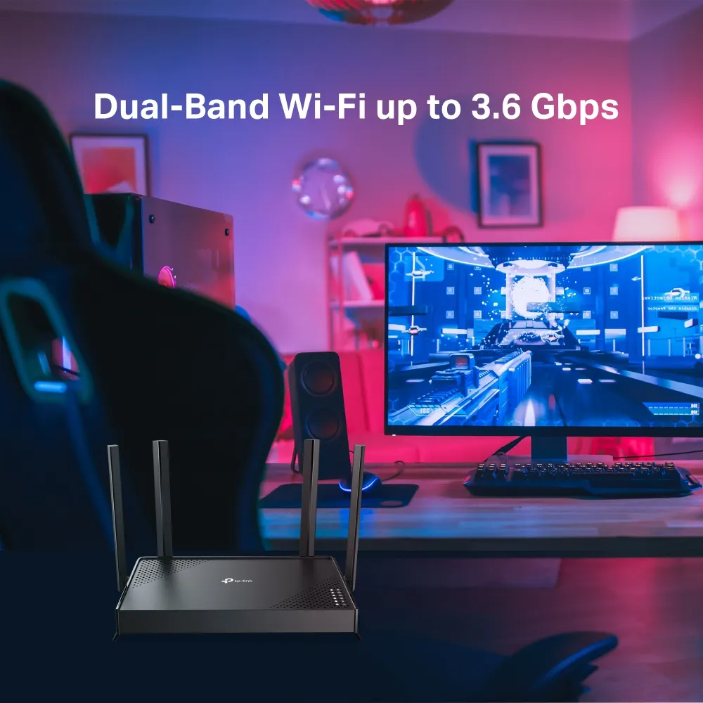 Wi-Fi როუტერი TP-Link Archer BE220 Dual-Band Wi-Fi 7 Router
