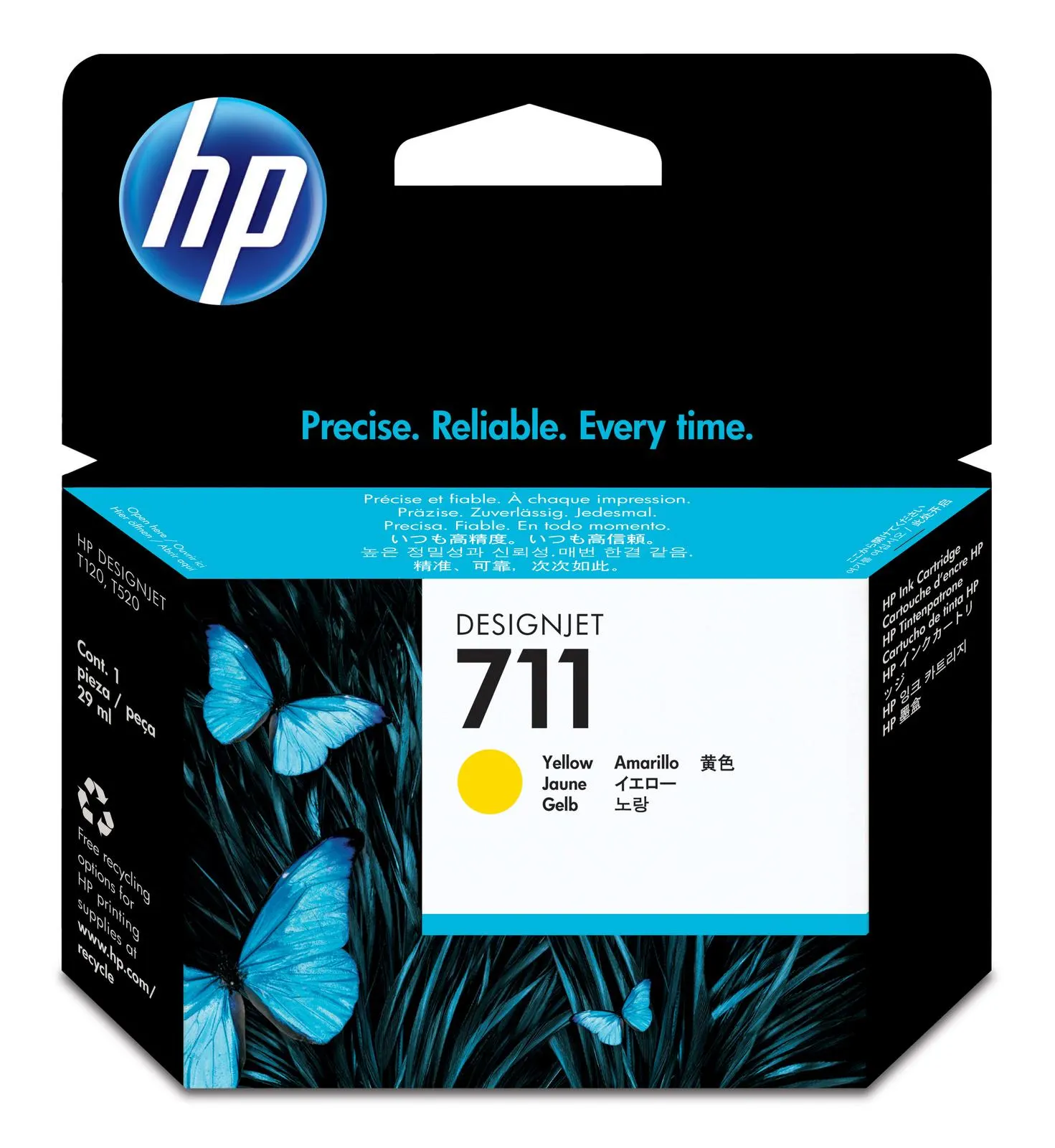 711 HP, Yellow ink Cartridge CZ132A