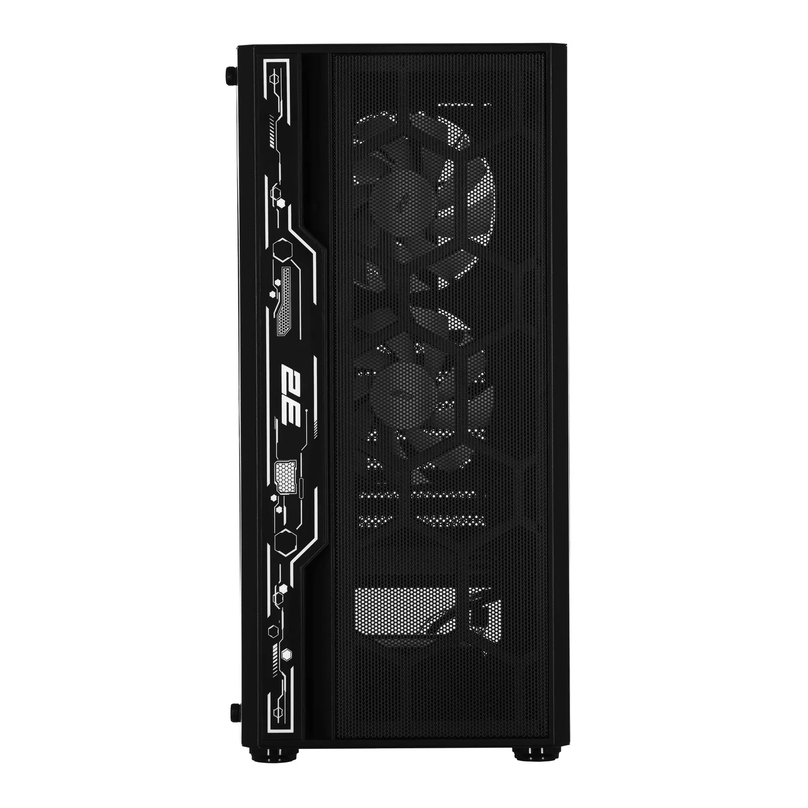 ქეისი 2E GAMING Computer case SPERO (G2052), MidT, 2xUSB2.0,1xUSB3.0, 1x120mm ARGB+strip,TG (side panel),without PSU,black