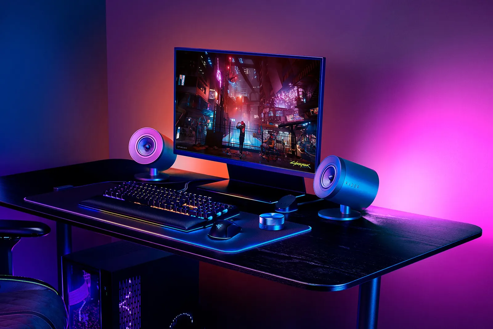 დინამიკი Razer Multimedia speaker Nommo V2 Pro 2.1, USB-A, RGB, black
