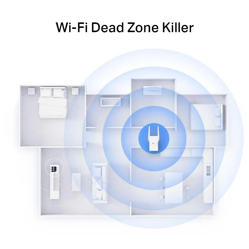 TP-Link, RE705X, Range Extender, AX3000 Mesh WiFi 6 Extender