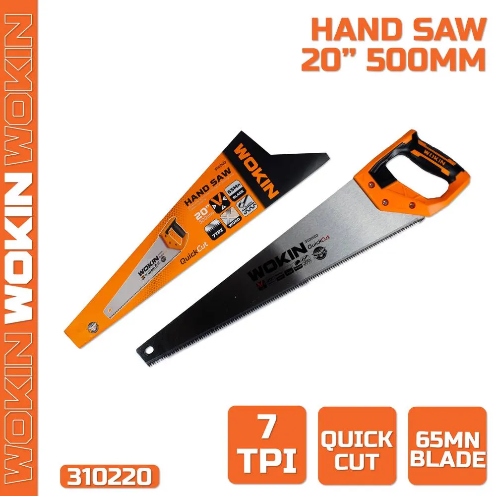 ხელის ხერხი Wokin 310220, 500mm, Hand Saw, Silver/Orange