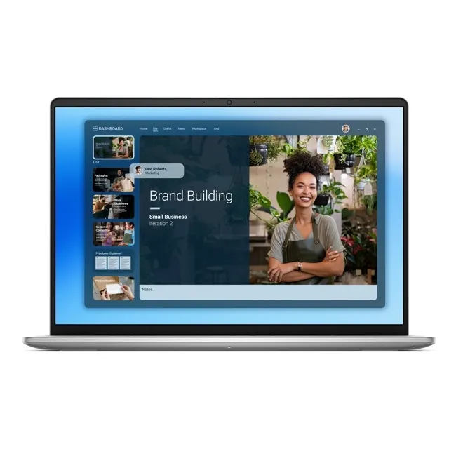 ნოუთბუქი Dell 16 DC16251/Core7-150U/16GB/1TB SSD/Intel Graphics/Finger print/WLAN+BT/16" Touch FHD+/Backlit Kb/4Cell/65W/Ubuntu/3Ywr