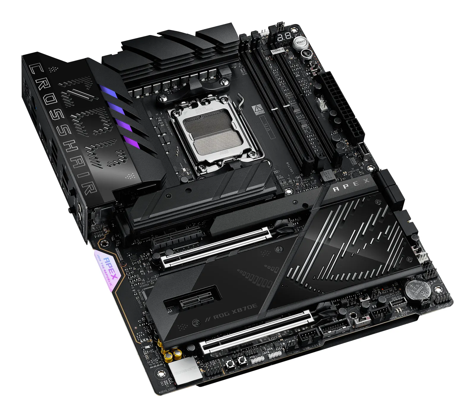 დედაპლატა ASUS Motherboard ROG CROSSHAIR X870E APEX sAM5 X870E 2xDDR5 M.2 USB Type-C Wi-Fi BT ATX