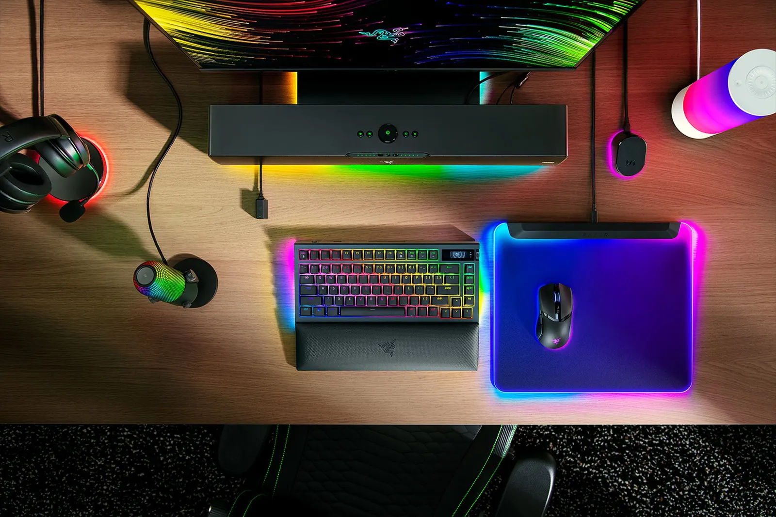 Razer Keyboard mechanical BlackWidow V4 Pro 75%, 81key, Mechanical Switches Gen-3, USB-A/WL/BT, EN, RGB, blck