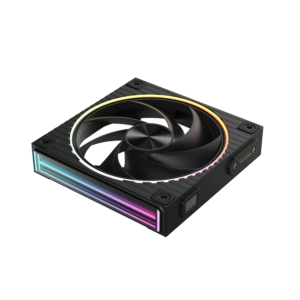 Zalman Case Fan ZM-DF120 ARGB, 120mm, 800-2300rpm, 4pin, PWM, 3pin+5VARGB, 34,5dBa, POGO pin, Magnetic, black