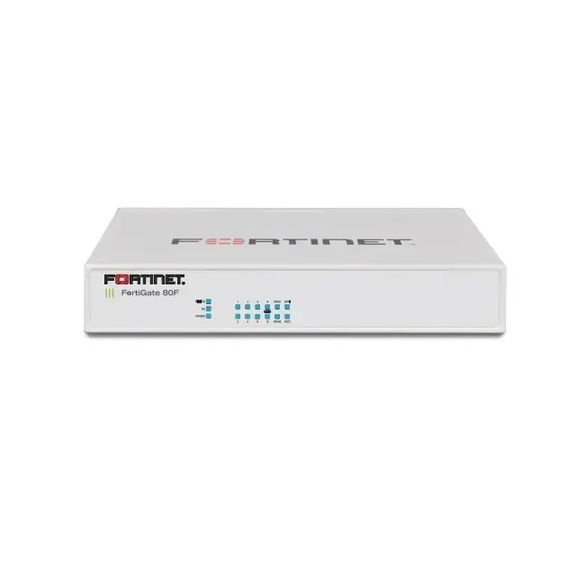FortiGate-80F 8 x GE RJ45 ports, 2 x RJ45/SFP shared media WAN ports.