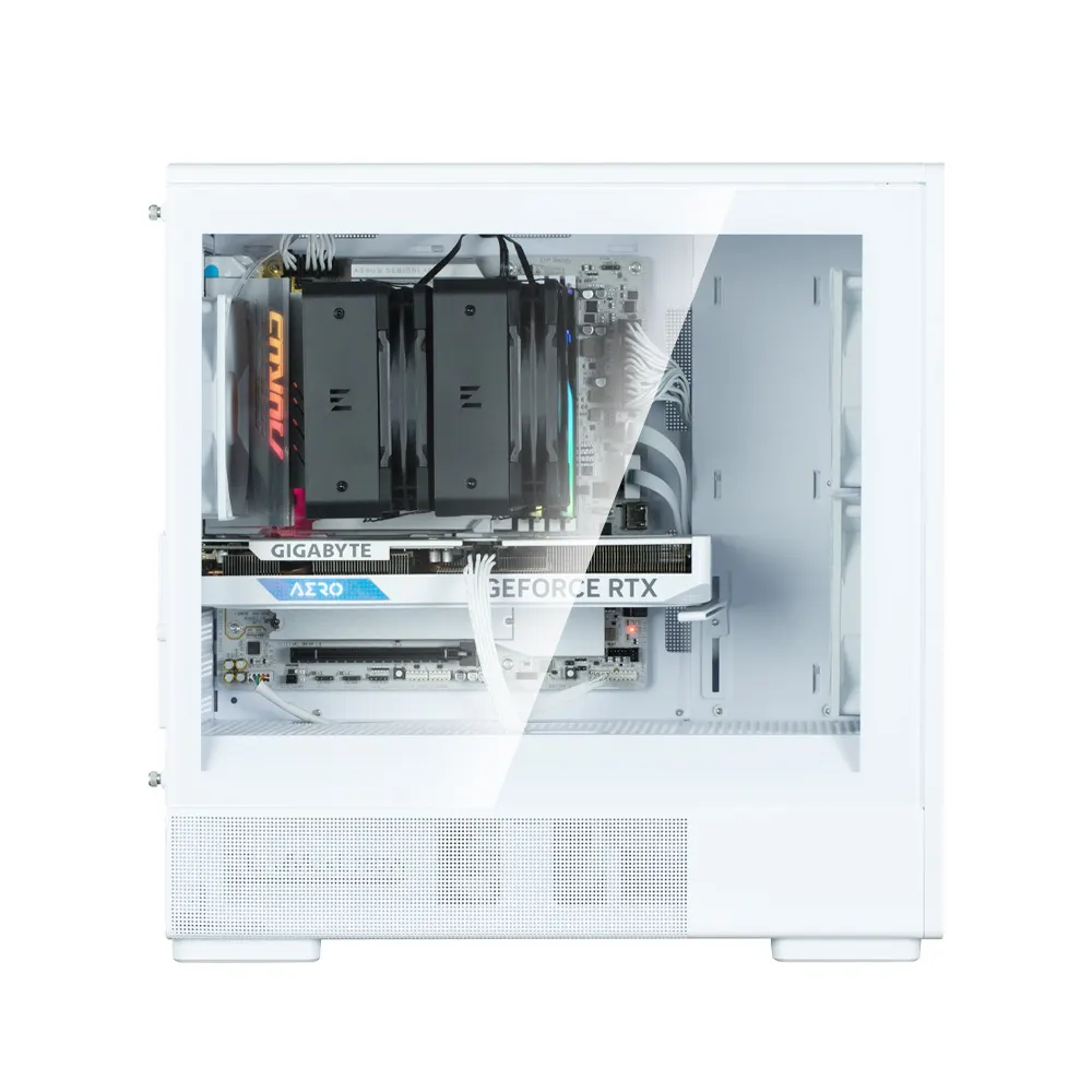 ქეისი Zalman PC case P10 Namu without PSU, 1xUSB3.0, 1xUSBType-C, 2x120mm, 1x120mm ARGB, VGA 340mm, LCS ready, TG Side Panel, mATX, white