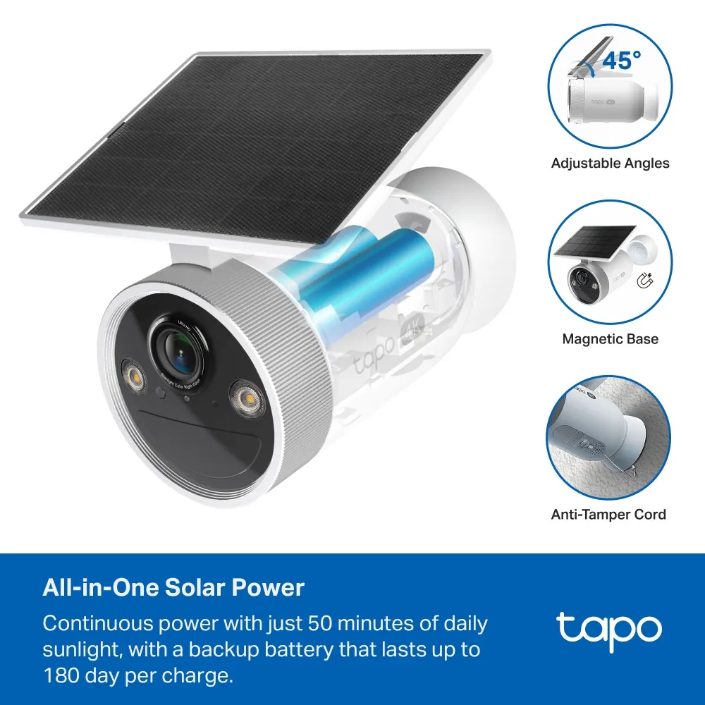 სმარტ კამერა TP-Link Tapo C465 Battery-Powered Security Camera