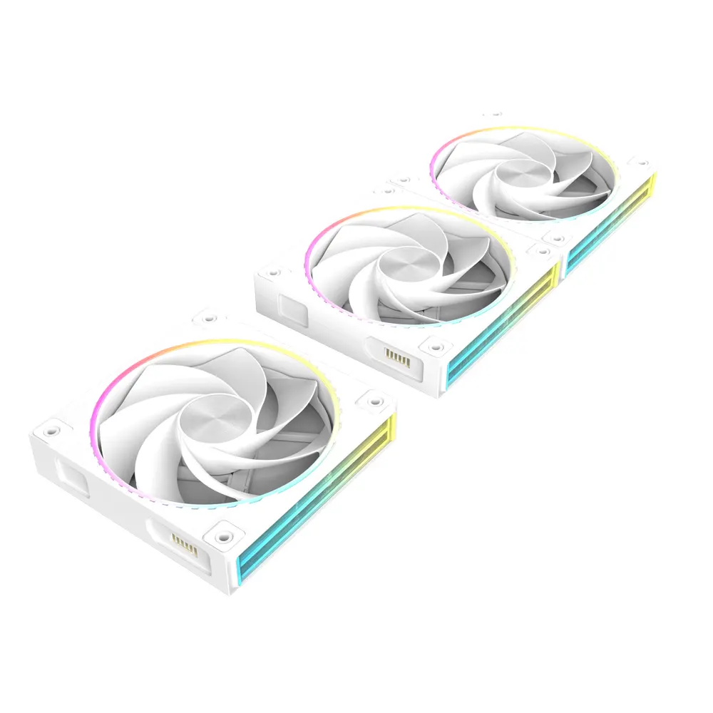 ქეისის ვენტილატორი Zalman Case Fan ZM-DF120R ARGB, 120mm, 800-2300rpm, 4pin, PWM, 3pin+5VARGB, 34,5dBa, POGO pin, Magnetic, Reversed, white