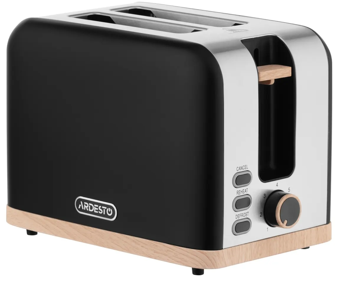 Ardesto toaster T-F420BWD, 800W, metal, 2 slots, black