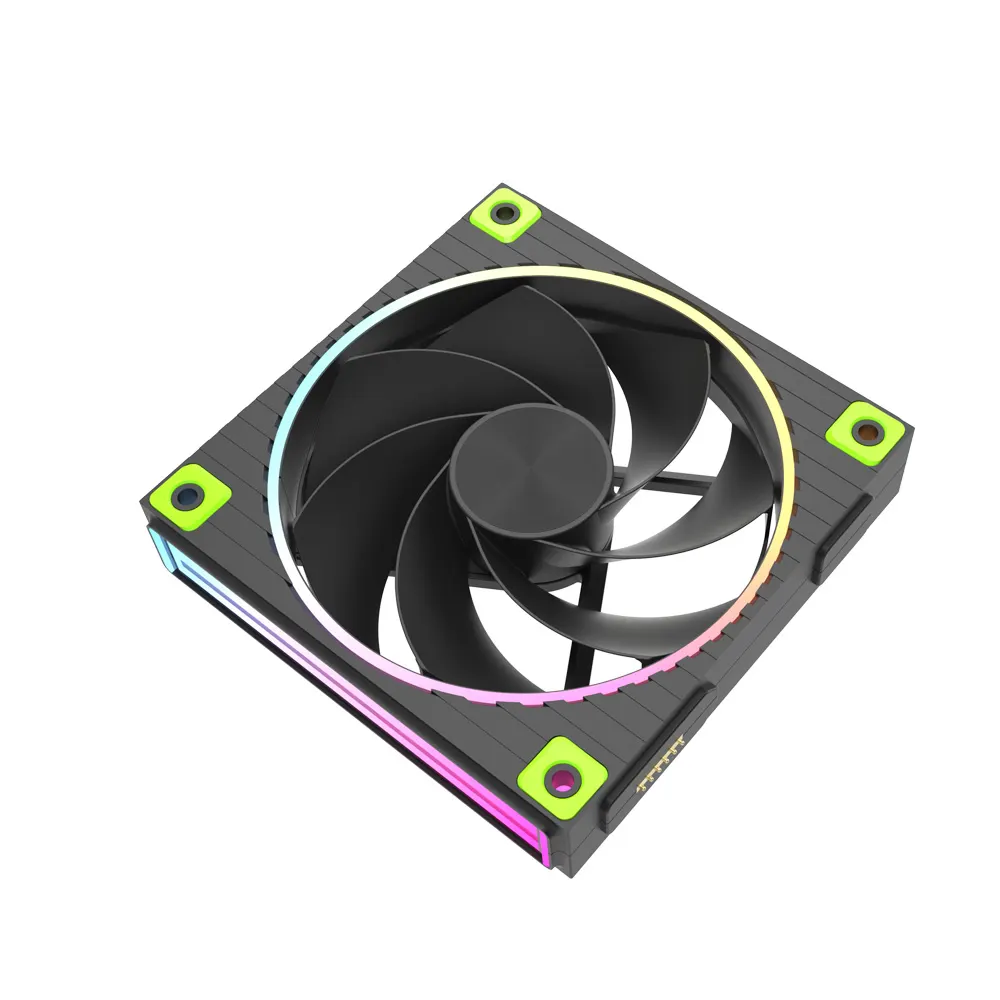 ქეისის ვენტილატორი Zalman Case Fan ZM-DF120R ARGB, 120mm, 800-2300rpm, 4pin, PWM, 3pin+5VARGB, 34,5dBa, POGO pin, Magnetic, Reversed, black