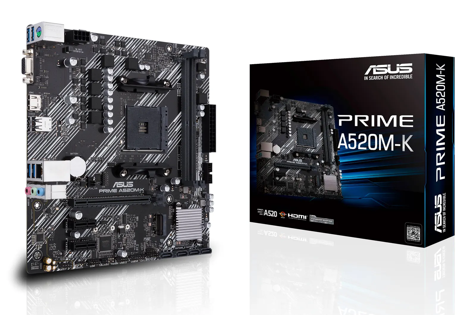 დედაპლატა ASUS Motherboard PRIME A520M-K sAM4 A520 2xDDR4 HDMI D-Sub mATX