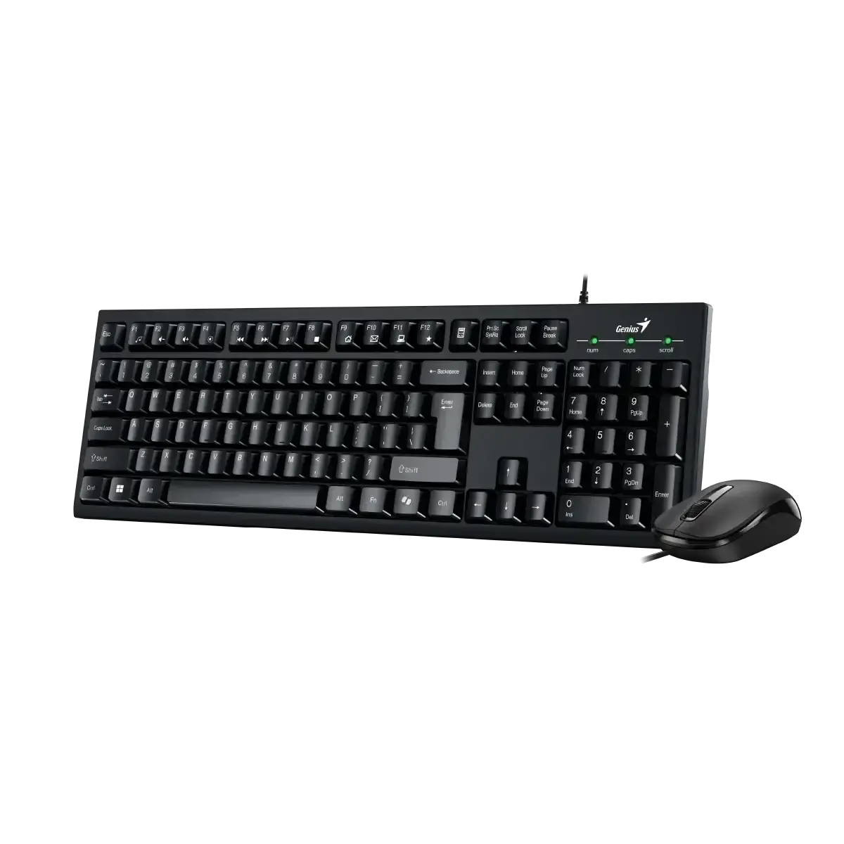 Genius, KM-100SE, AI Copilot Key, Keyboard + Mouse, Black
