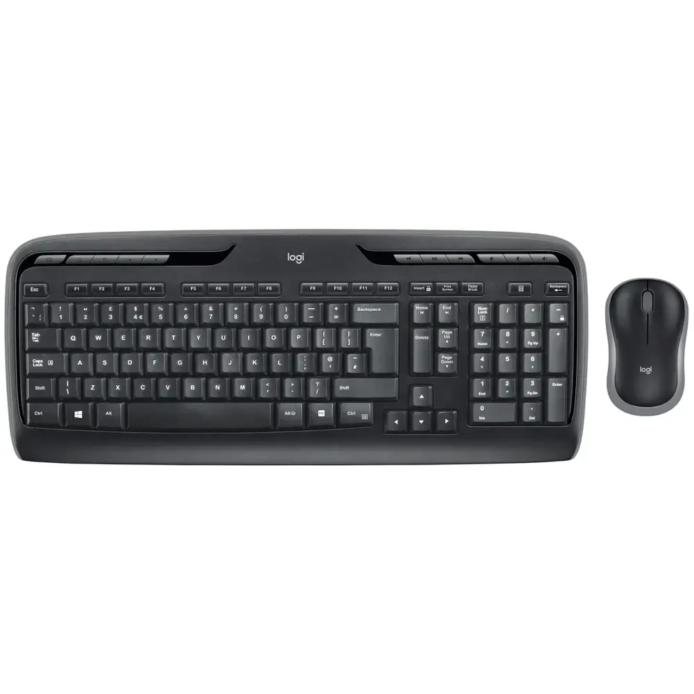 logitech, MK330, Keyboard + Mouse (EN) (Combo) Black