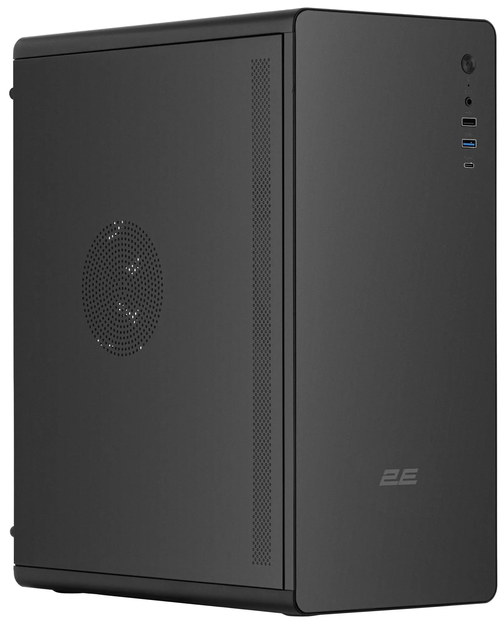 ქეისი PC case 2E Credo V500B without PSU, 1xUSB3.0, 1x USB 2.0, 1xUSB Type-C, 1x120mm, VGA 310mm, ATX, black