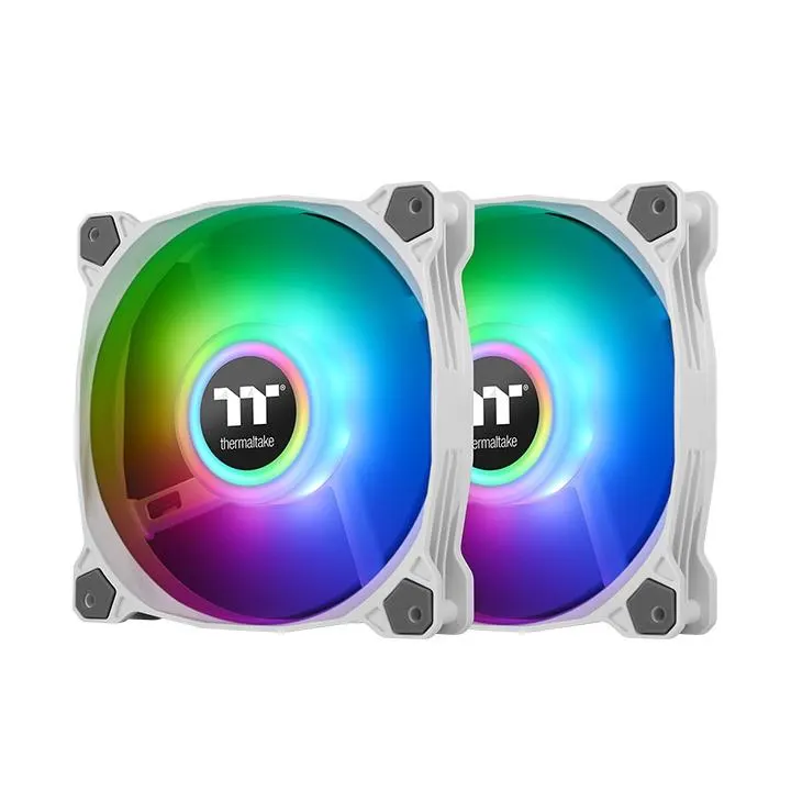 Thermaltake, Pure Duo 12 ARGB Sync Radiator Fan (2-Fan Pack)-White