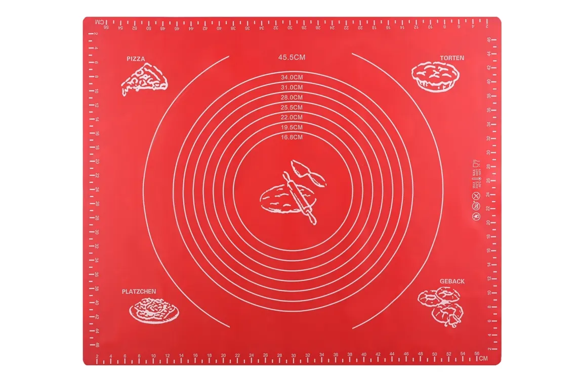 Silicone mat Ardesto Tasty baking 50*60CM, red, silicon