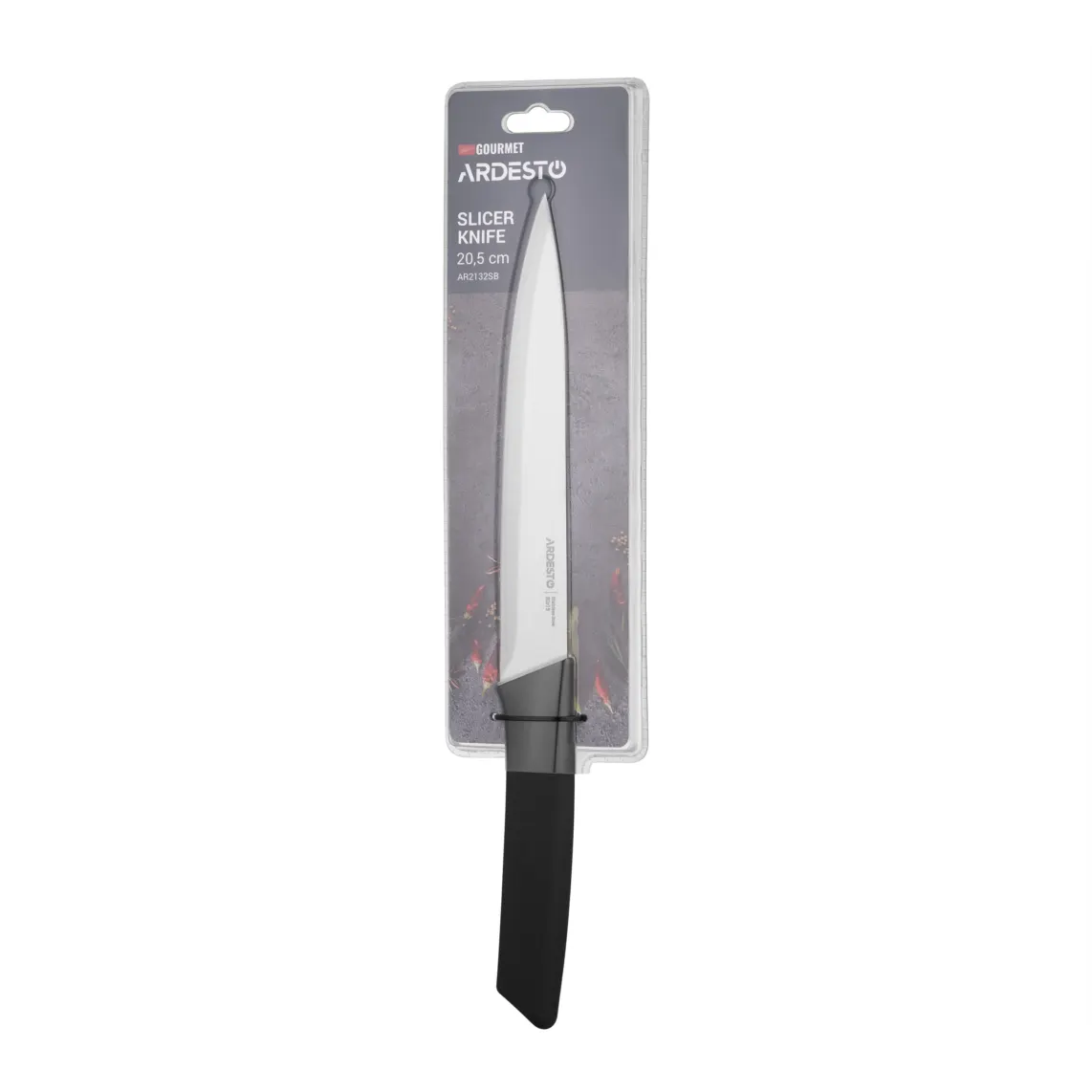 დანა Ardesto Slicer Knife Gemini Gourmet, 20.5cm, stainless steel, plastic, black