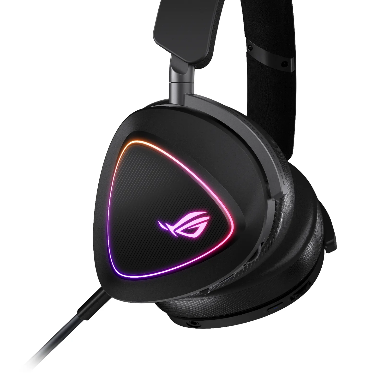 ყურსასმენი Headset ASUS ROG Delta II, 3.5mm/BT/WL, RGB, 2m, black