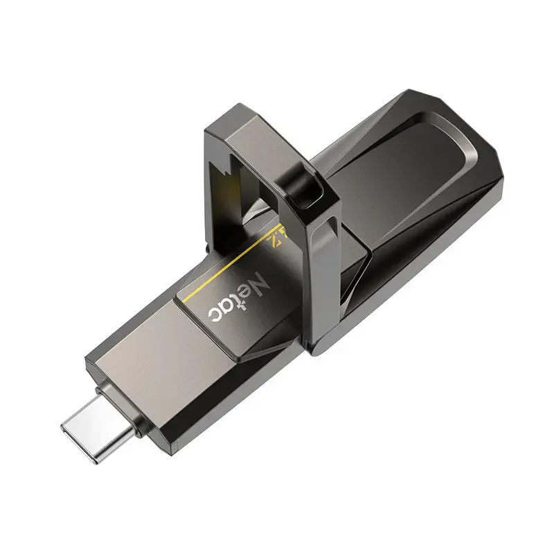 NETAC, US5, External SSD, 1TB, USB3.2+TypeC Solid State Flash Drive,up to 550MB/500MB/s.
