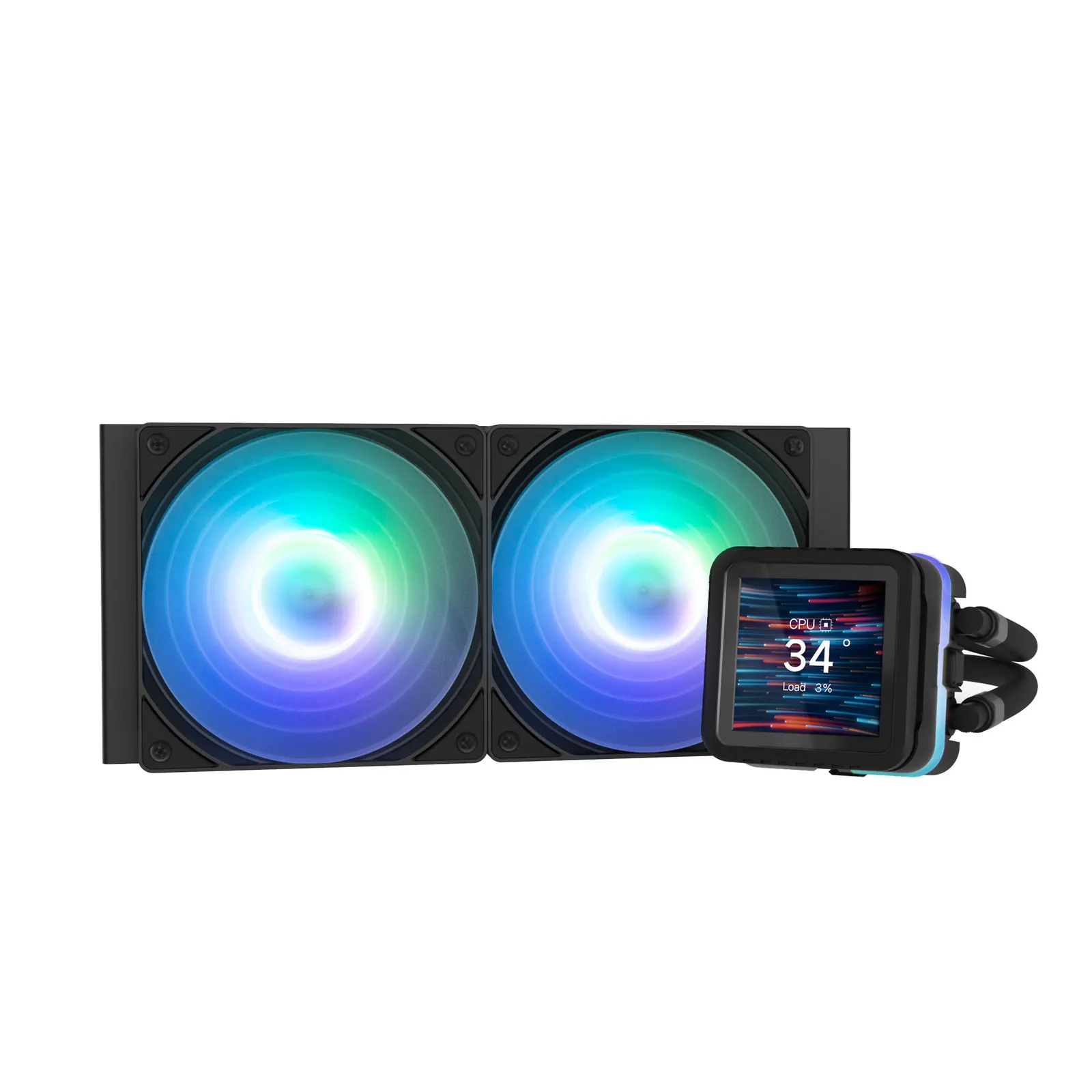 Zalman LCS Alpha 2DS A24 ARGB, LGA1851, 1700, 1200, 115x, AM5, AM4, TDP 320W, black