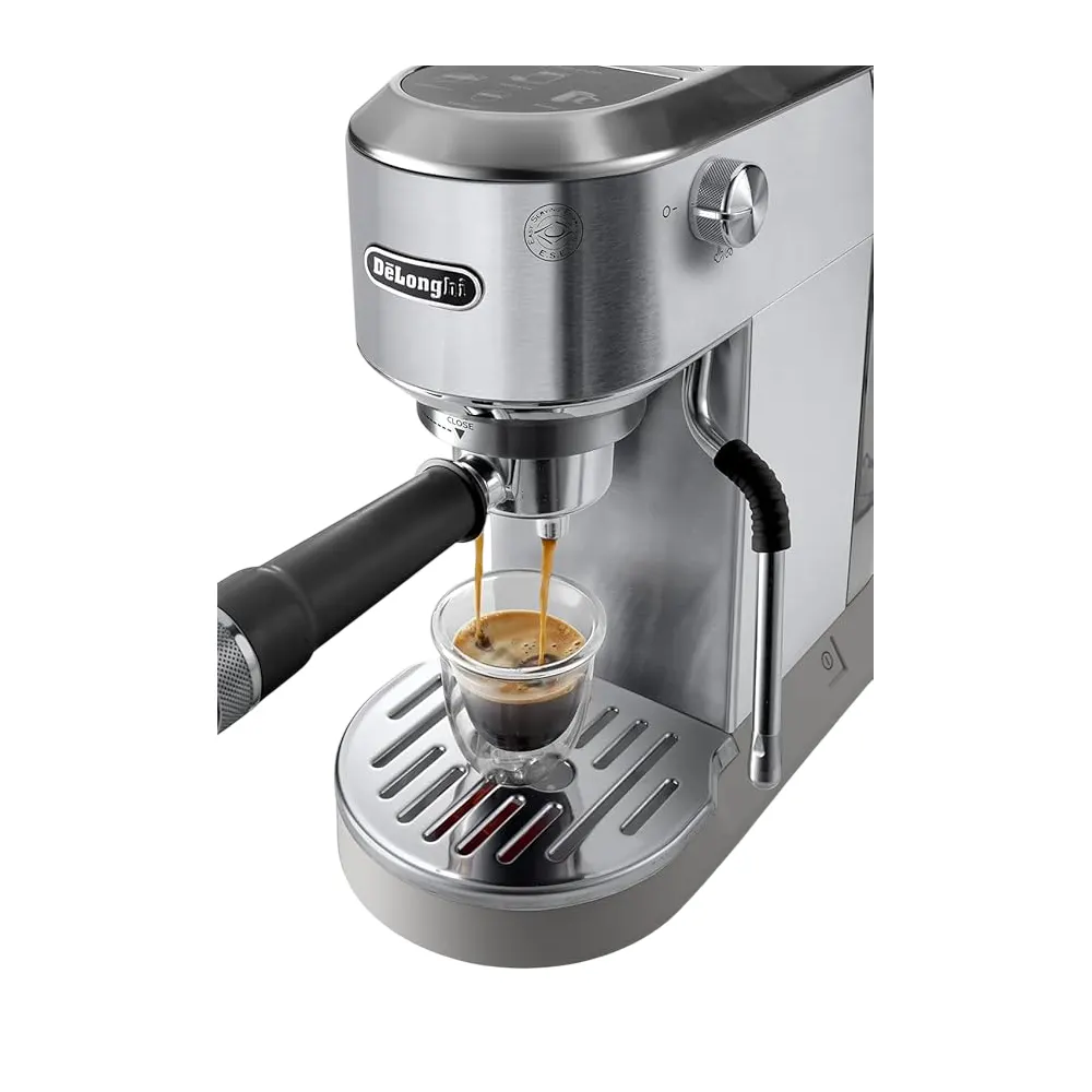 ყავის აპარატი DeLonghi ‎EC890.M Dedica Duo, 1450W, 1.1L, Coffee Machine, Silver
