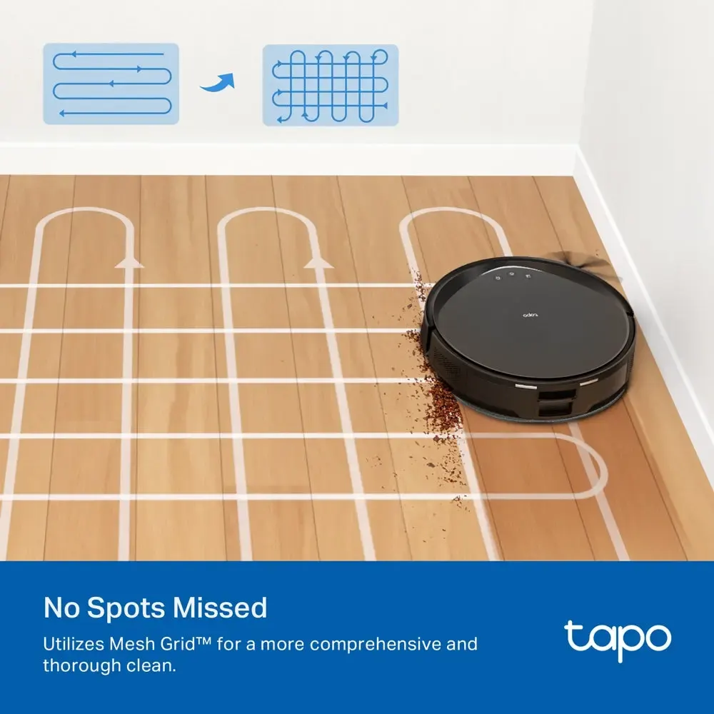 რობოტი მტვერსასრუტი TP-Link, Tapo RV20 Max Plus, Robot Vacuum Cleaner, Black