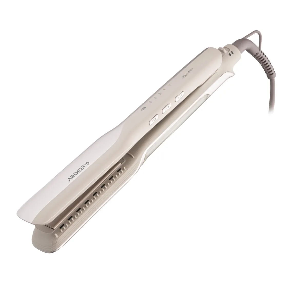 თმის უთო Ardesto Hair straightener Pearl Cream, 50W, 140-230C, ceramics, beige