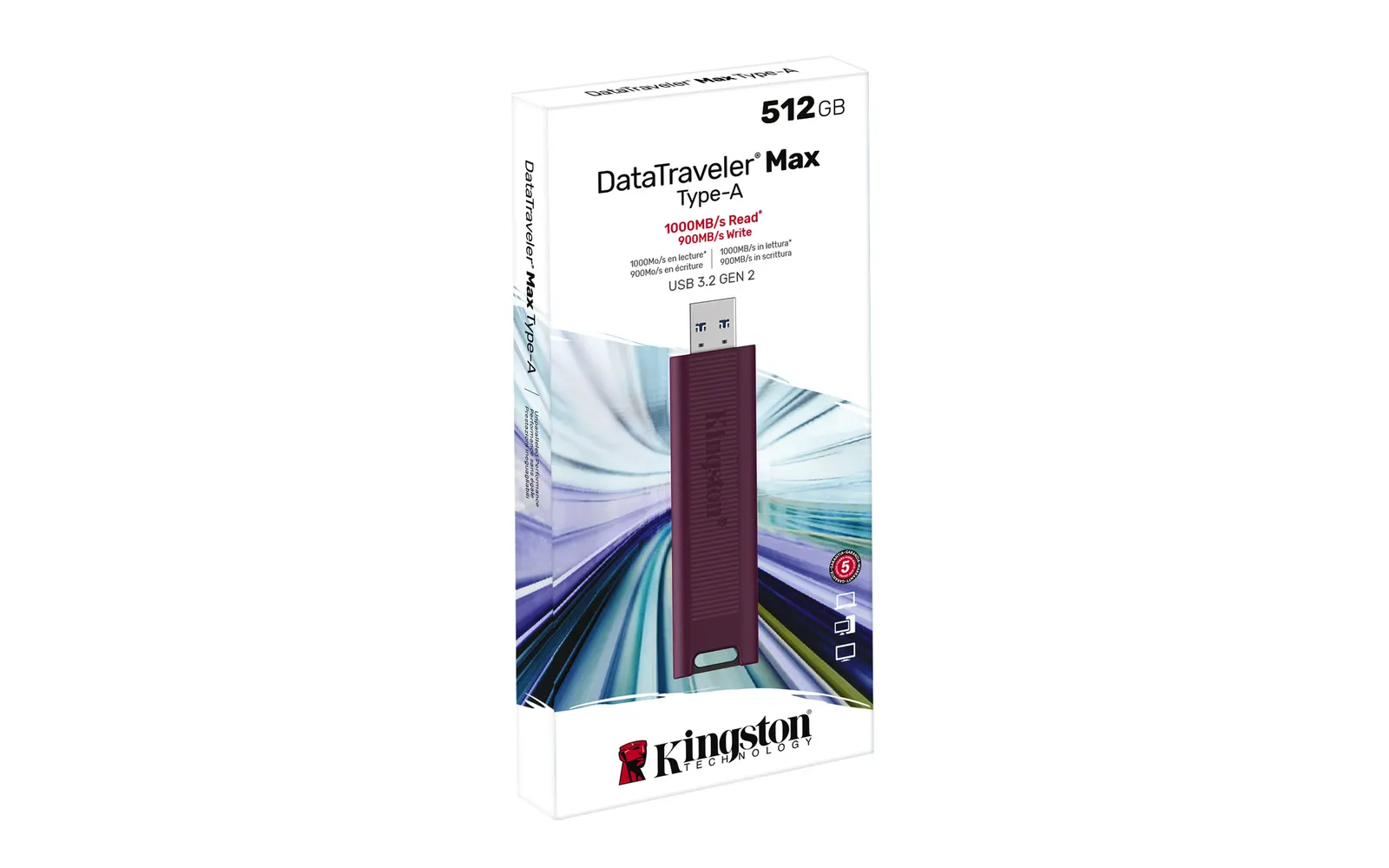 ფლეშ მეხსიერება Kingston 512GB USB 3.2 Gen 2 DT Max Type-A