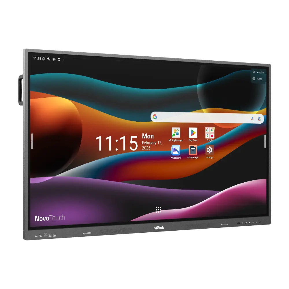 Interactive display, smart display Vivitek EK757i NovoTouch, 75", RAM 16GB, 128GB, Android 14, Smart Board, Grey