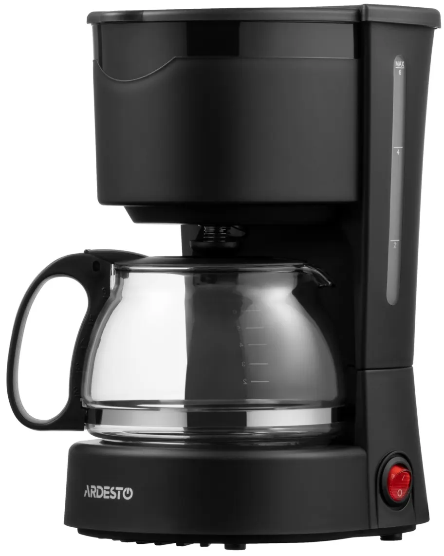 Ardesto coffee maker drip 0.6l, ground, silver-black
