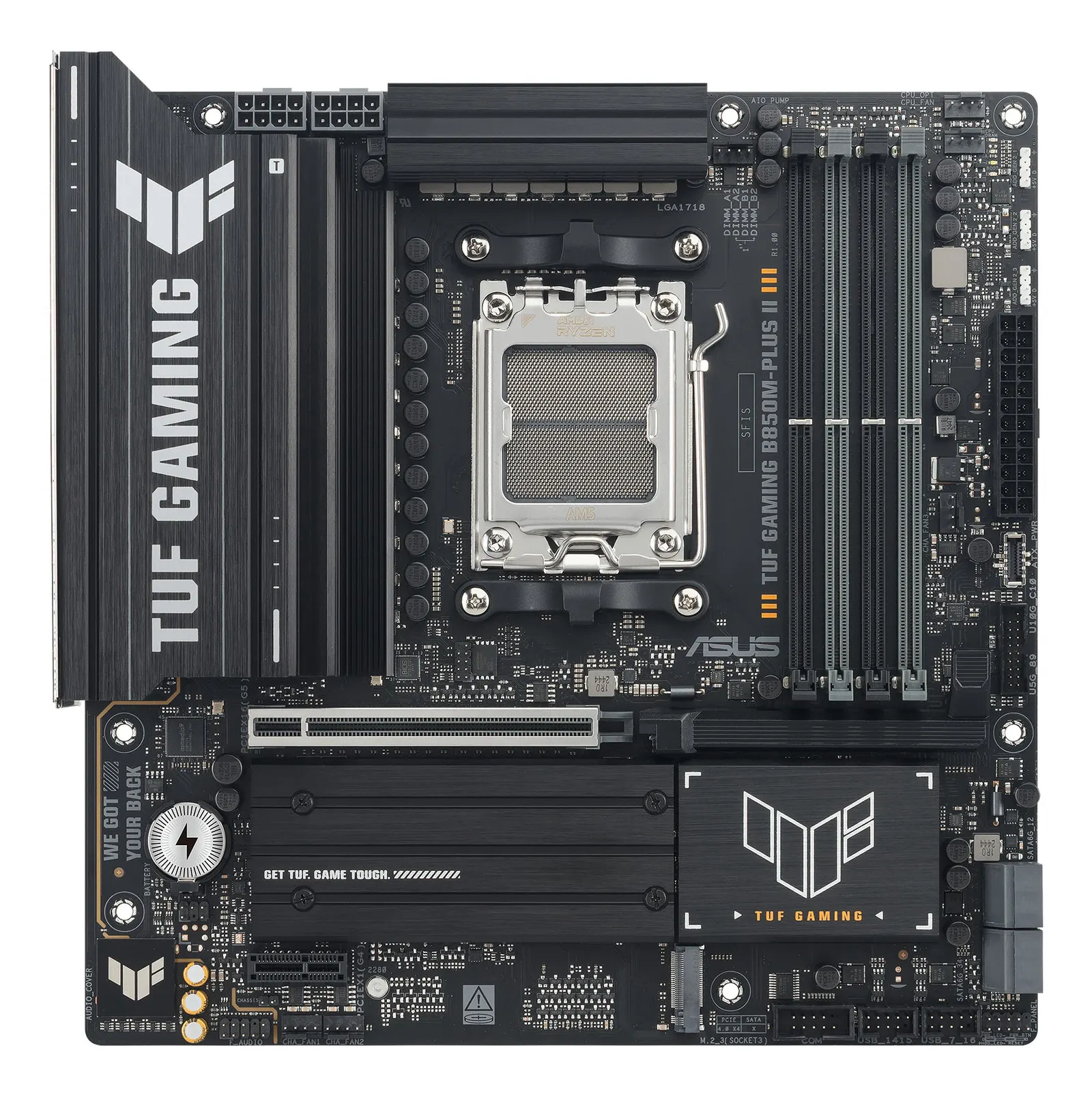 დედაპლატა ASUS Motherboard TUF GAMING B850M-PLUS II sAM5 B850 4xDDR5 M.2 HDMI DP mATX