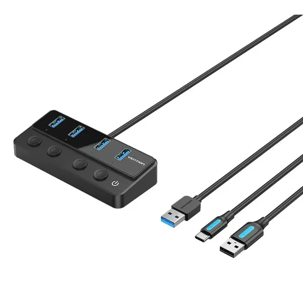 Type-C ჰაბი Vention 4-in-1 USB-C Hub
