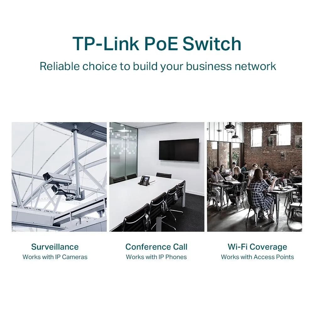 TP-Link, JetStream TL-SG1428PE, 28-Port Gigabit Easy Smart Switch with 24-Port PoE+