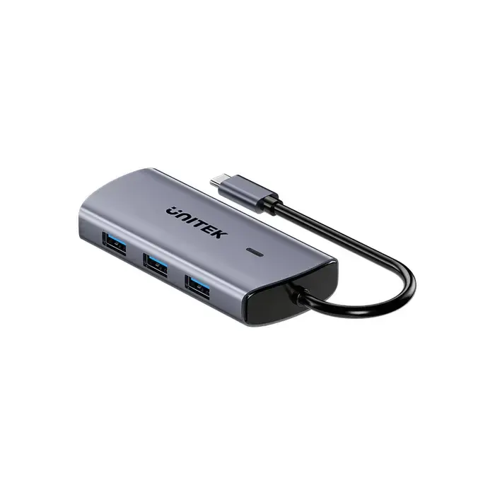 Type-C ჰაბი D1113C, UNITEK, USB HUB, 6-in-1 USB-C 5Gbps Hub.