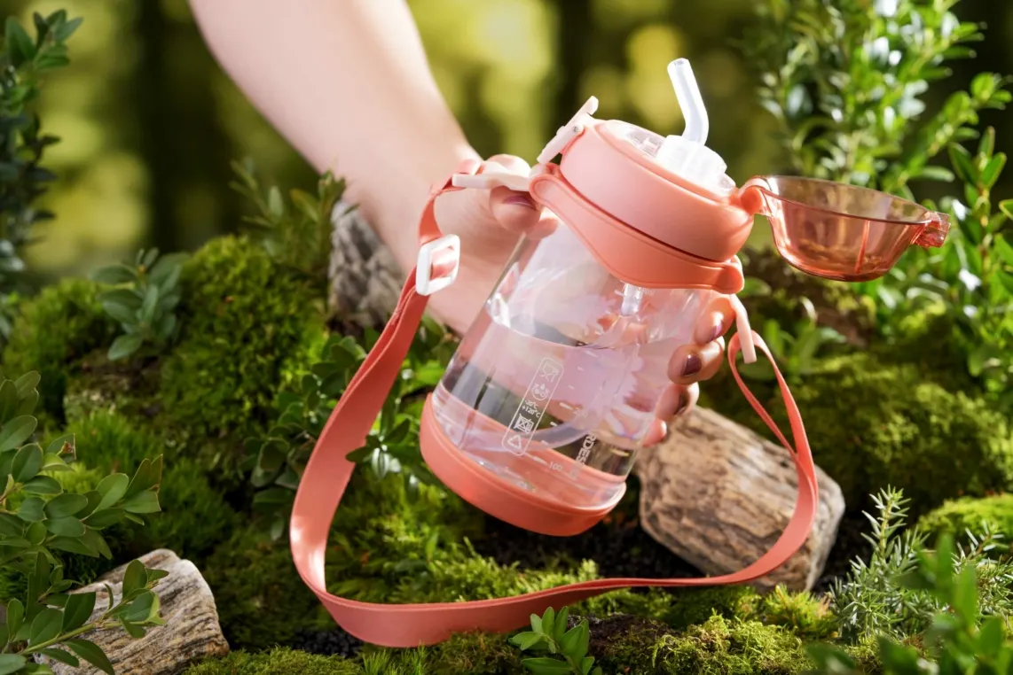 ბოთლი Ardesto Bottle for kids Llama, 500ml, plastic, pink