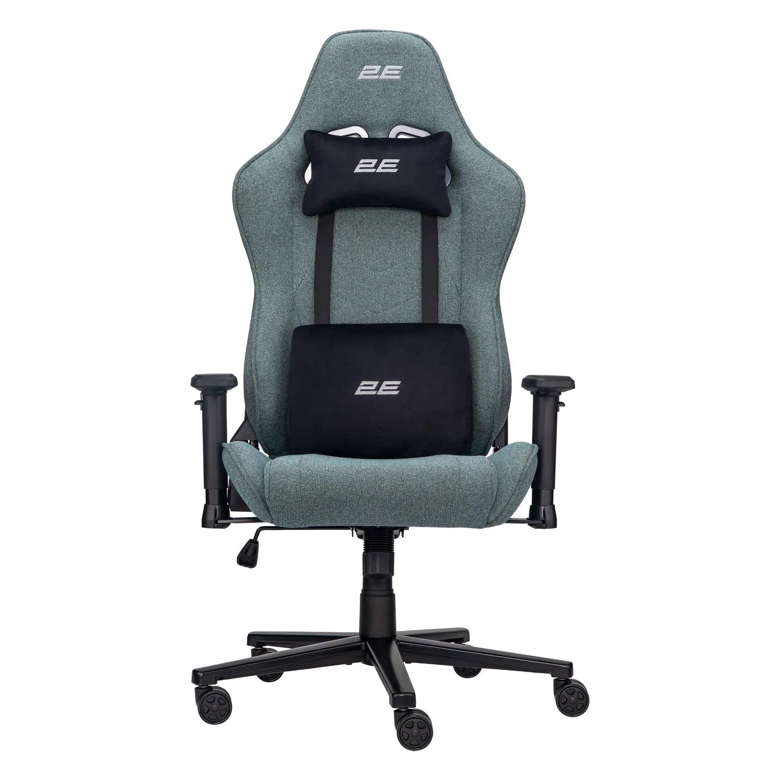 გეიმერული სავარძელი 2E GAMING Chair BUSHIDO Lite, fabric, 2D-Armrests, dark green