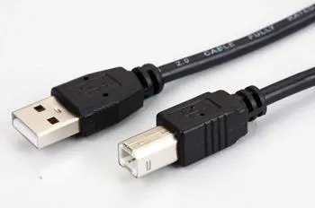 KDUSB2002-1.8M, KINGDA, USB AM/BM,28AWG Copper+28AWG ,OD=4.5MM,PVC,Braiding 64X0.12AL,1 ferrite,1.8M