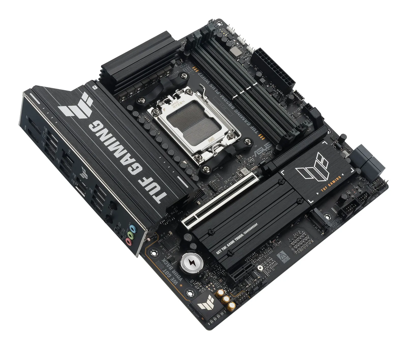 დედაპლატა ASUS Motherboard TUF GAMING B850M-PLUS WIFI7 sAM5 B850 4xDDR5 M.2 HDMI DP Wi-Fi BT mATX
