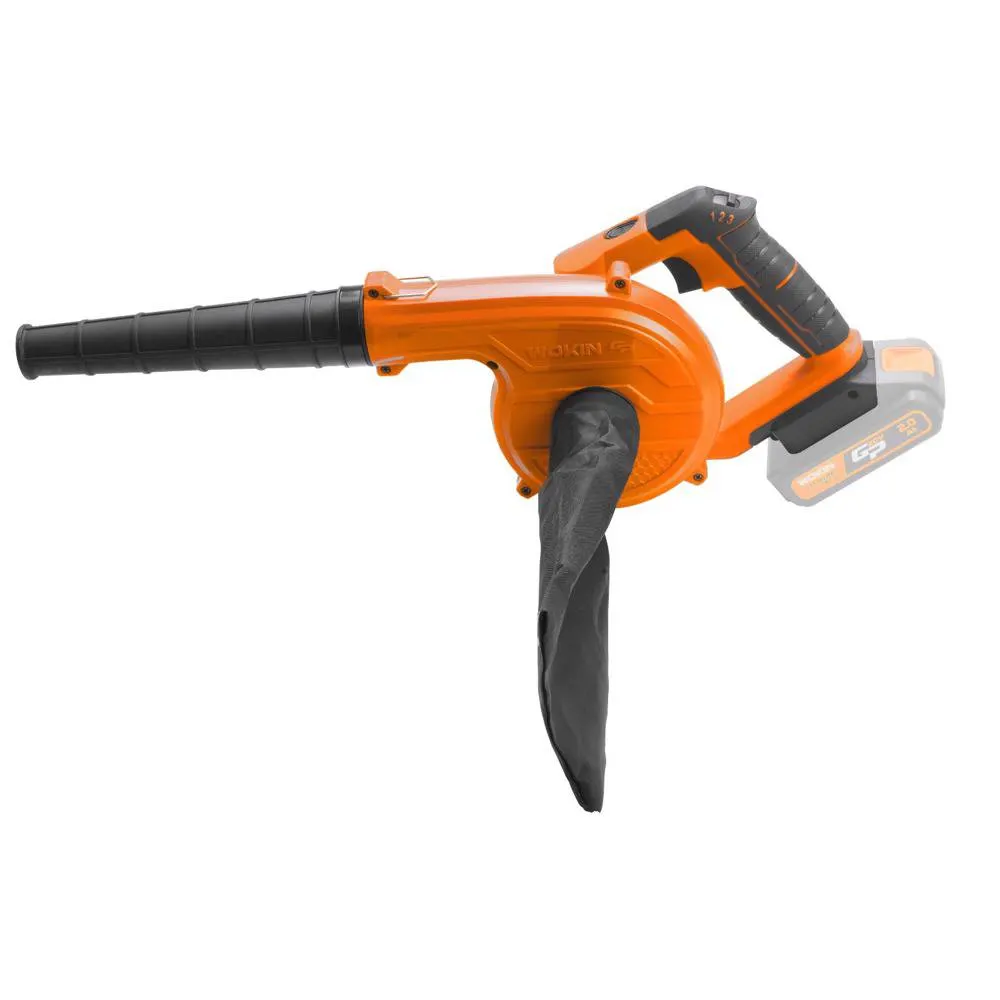 Wokin 623936, 20V, 2.6m³/m, LI-ion Crodless Blower, Orange