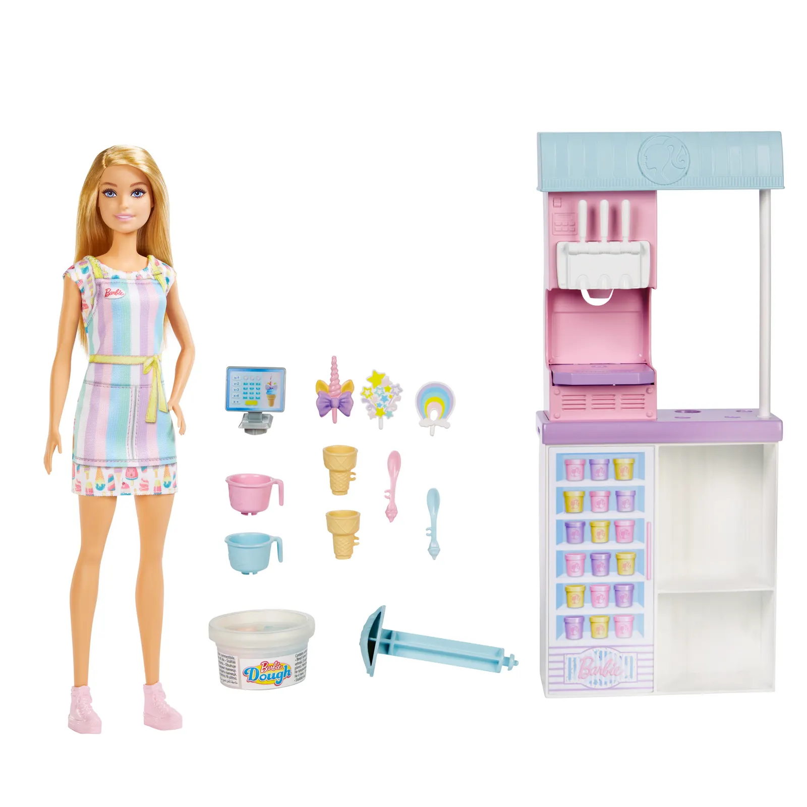 თოჯინა MATTEL Barbie Ice Cream Shopkeeper Playset