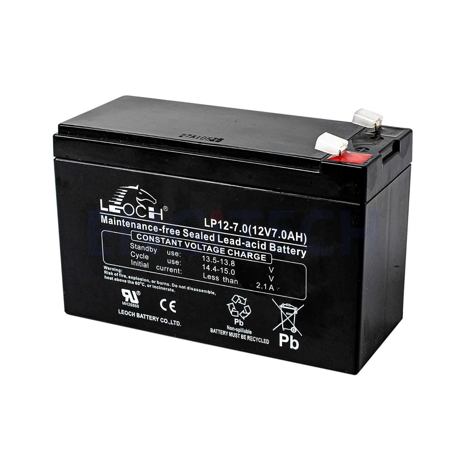 LEOCH, LP12-7.0, 12V 7.0Ah Rechargeable