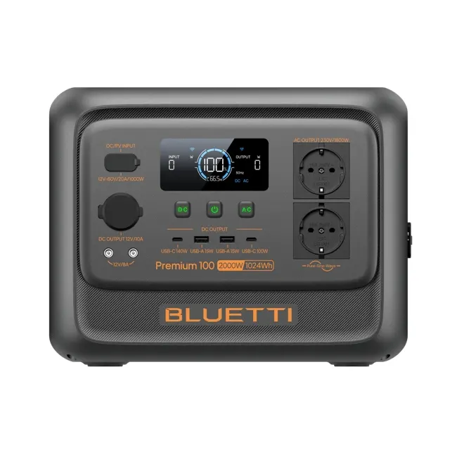 პორტატული კვების სადგური Bluetti Premium 100 V2 Portable Power Station 2000W/1024Wh